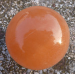 SPHERE SELENITE ROUGE ORANGE BALL 6