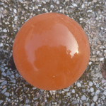 SPHERE SELENITE ROUGE ORANGE BALL 9