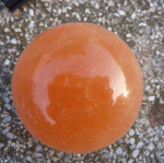 SPHERE SELENITE ROUGE ORANGE BALL 10