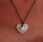 PENDENTIF SELENITE COEUR